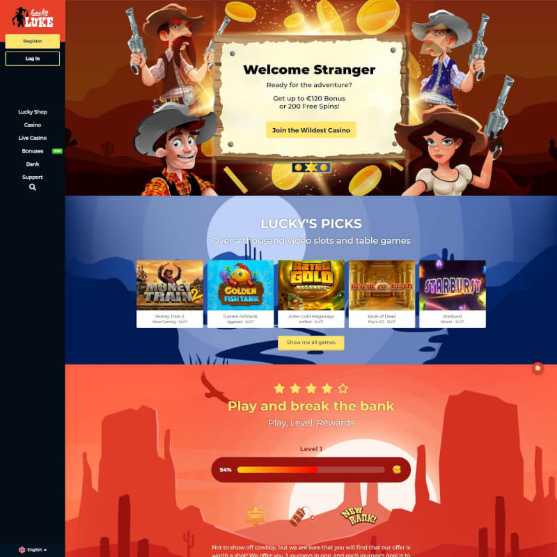 happy Luke Casino screenshot 1