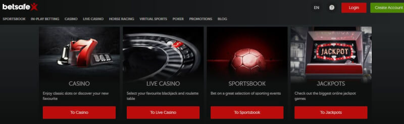 Betsafe Casino provides on-line casino, หนังสือกีฬา, real time casino and jackpot games-logo
