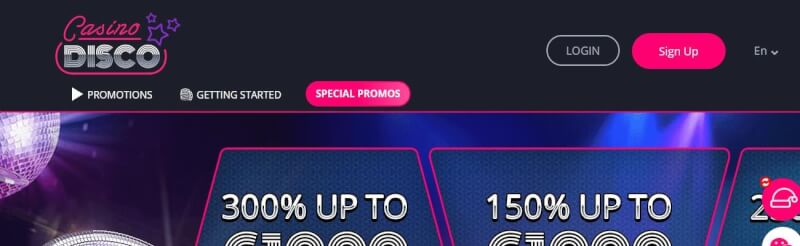 casinodisco website provides casino games, very first deposit bonus and campaigns for brand new players-logo