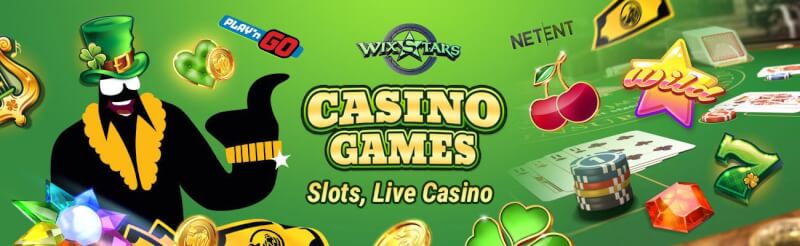 wixstars provides different gambling games like slot machines, เกมการพนันแบบเรียลไทม์อย่างแบล็คแจ็ค, บาคาร่าและรูเล็ต-โลโก้