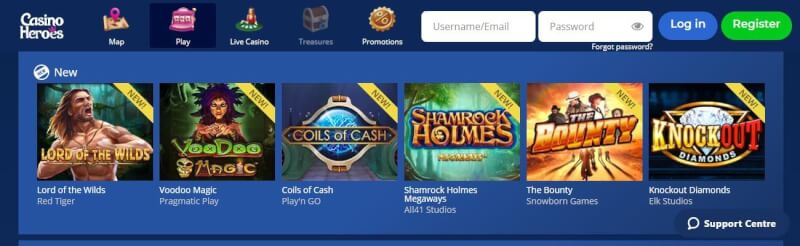 casino heroes website offers gambling games, ฝากเงินครั้งแรกพิเศษและโปรโมชั่นสำหรับผู้เล่นใหม่-โลโก้