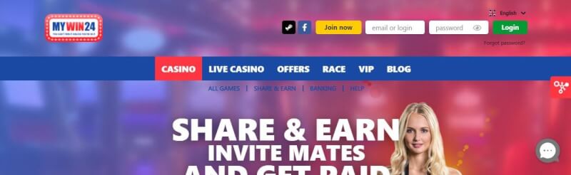 mywin24 homepage offers gambling games, พิเศษฝากครั้งแรกและโปรโมชั่นสำหรับผู้เล่นใหม่โลโก้