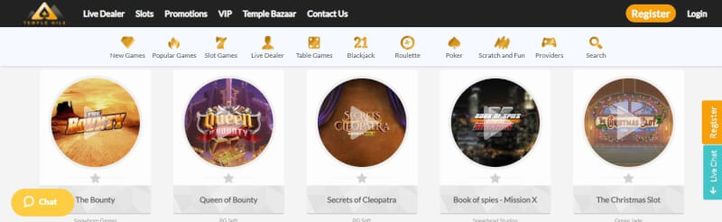 temple nile homepage provides gambling games, โบนัสเงินฝากครั้งแรกและแคมเปญสำหรับผู้เล่นใหม่-โลโก้
