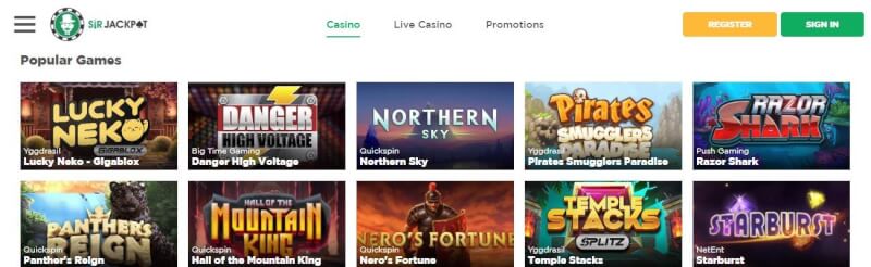 sir jackpot homepage offers gambling games, โบนัสเงินฝากครั้งแรกและแคมเปญสำหรับผู้เล่นใหม่ - โลโก้