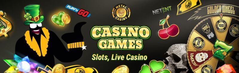 metal casino provides different casino games like slots, เกมการพนันแบบเรียลไทม์อย่างแบล็คแจ็ค, บาคาร่าและรูเล็ต-โลโก้