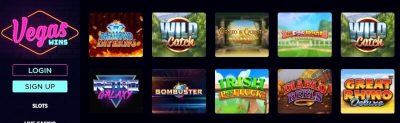 vegas wins casino website offers casino games, โบนัสเงินฝากครั้งแรกและโปรโมชั่นสำหรับผู้เล่นใหม่-โลโก้