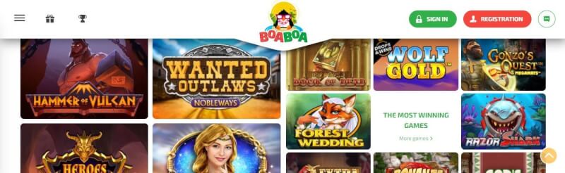 boaboa casino website provides gambling games and promotions for new players-logo