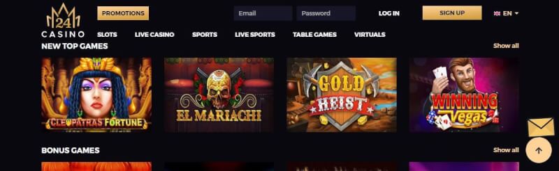 24monaco casino homepage provides gambling games and offers for brand new players-logo