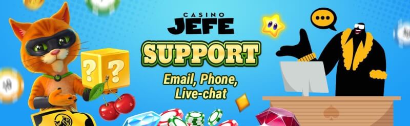 Casino Jefe help choices, a quarter-hour support guarantee-logo