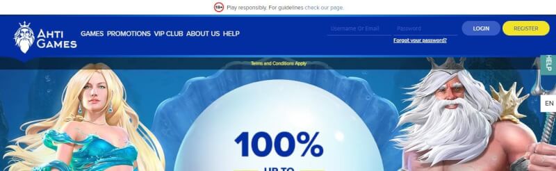 ahti games casino website provides gambling games, ฝากเงินครั้งแรกพิเศษและแคมเปญสำหรับผู้เล่นใหม่-โลโก้
