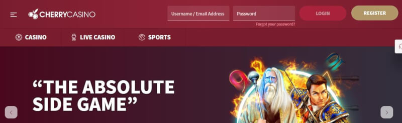cherry casino homepage offers casino games, โบนัสเงินฝากครั้งแรกและข้อเสนอสำหรับผู้เล่นใหม่ - โลโก้