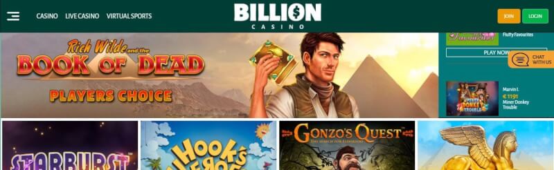 billion casino website provides gambling games, ฝากเงินครั้งแรกพิเศษและข้อเสนอสำหรับผู้เล่นใหม่-โลโก้