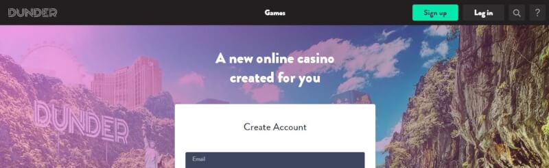 dunder casino lobby provides games and extra provide for brand new players-logo