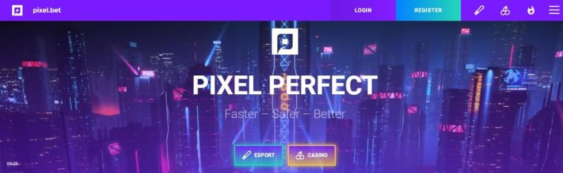pixel.bet casino website offers gambling games, esports betting and promotions for brand new players-logo