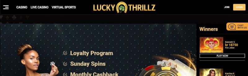 lucky thrillz homepage offers casino games, โบนัสฝากเงินครั้งแรกและแคมเปญสำหรับผู้เล่นใหม่-โลโก้