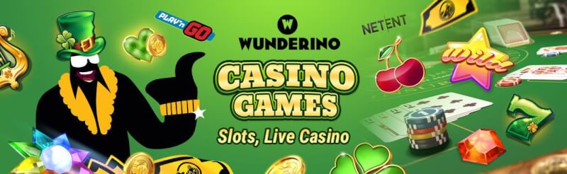 wunderino casino provides numerous casino games like slots, real time casino from the most readily useful providers like netent and microgaming-logo