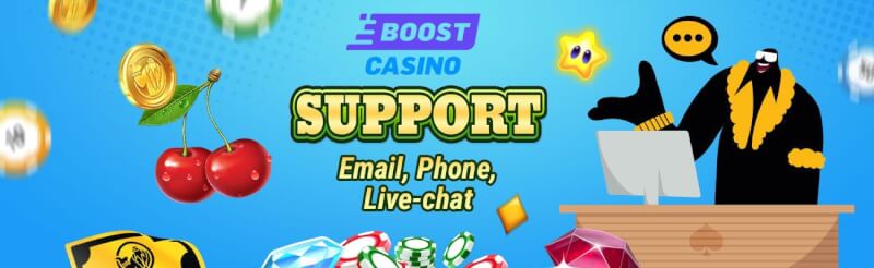 you will find quite a few options to get in touch with the Boost Casino client service-logo