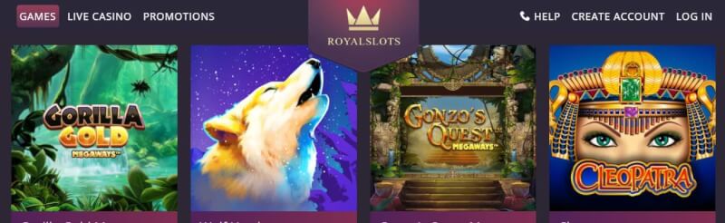 royal slot machines homepage offers gambling games, โบนัสเงินฝากครั้งแรกและข้อเสนอสำหรับผู้เล่นใหม่-โลโก้