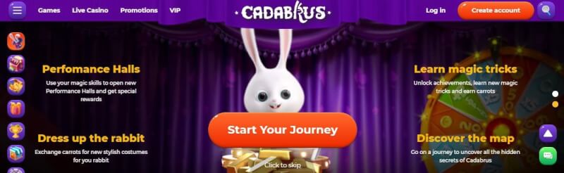 cadabrus casino website offers gambling games and campaigns for brand new players-logo