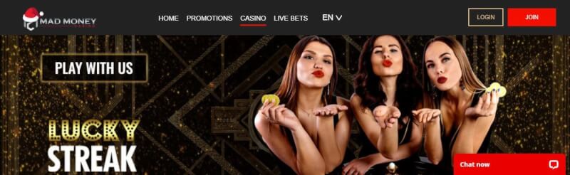 mad money casino lobby offers campaigns, casino and live bets-logo