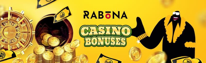 rabona casino provides welcome bundle with deposit bonus and free spins for new players-logo