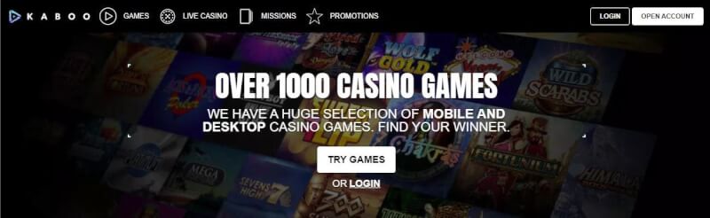 kaboo casino website offers casino games, very first deposit extra and campaigns for brand new players-logo