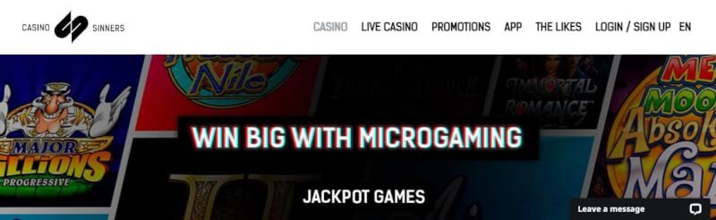 casino sinners homepage offers gambling games, การฝากเงินครั้งแรกพิเศษและข้อเสนอสำหรับผู้เล่นใหม่ - โลโก้