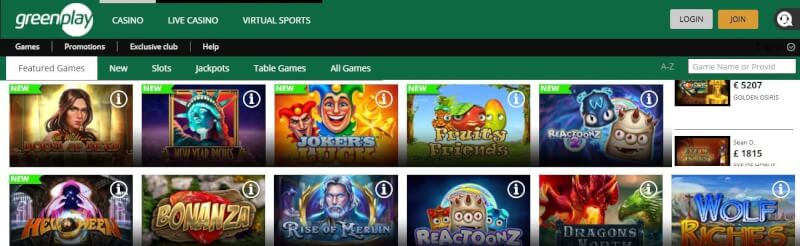 greenplay homepage offers casino games, โบนัสเงินฝากครั้งแรกและแคมเปญสำหรับผู้เล่นใหม่ - โลโก้