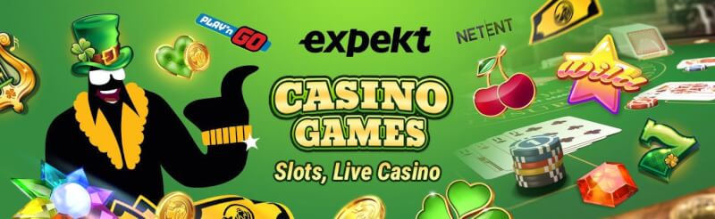 expekt casino provides various gambling games like slot machines, เกมคาสิโนแบบเรียลไทม์อย่างแบล็คแจ็ค, บาคาร่าและรูเล็ต-โลโก้