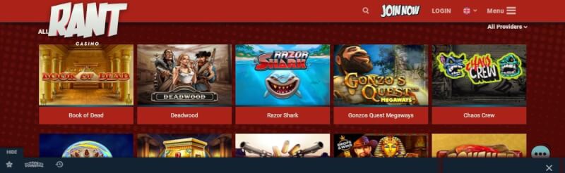 rant casino website offers casino games, โบนัสเงินฝากครั้งแรกและโปรโมชั่นสำหรับผู้เล่นใหม่-โลโก้