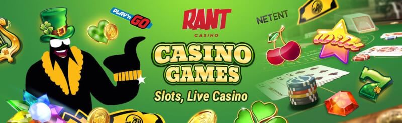 rant casino provides different casino games like slot machines, เกมการพนันสดอย่างแบล็คแจ็ค, บาคาร่าและรูเล็ต-โลโก้